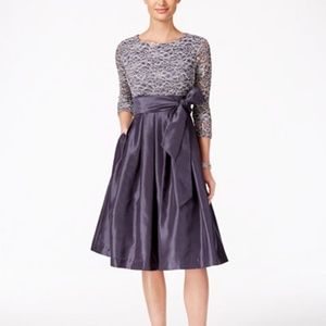 Jessica Howard Sequined Laced A-Line Dress